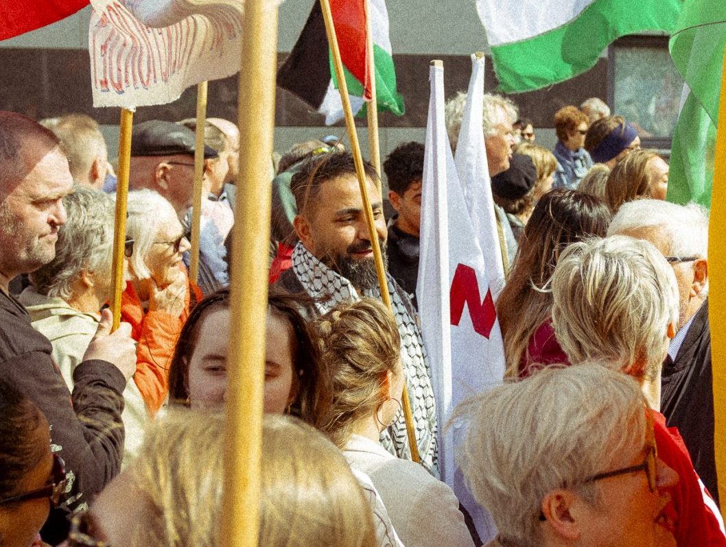 Palestina-støtte fra tog til talerstol 1. Mai: -Blir berørt